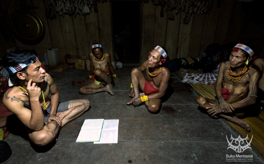 Program director, Esmat Sakulok, gathering cultural research in Mentawai