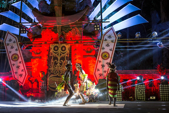 Yayasan Pendidikan Budaya Mentawai students performed traditional ceremonial dance in the Indigenous Celebration Festival 2018 in Ubud, Bali