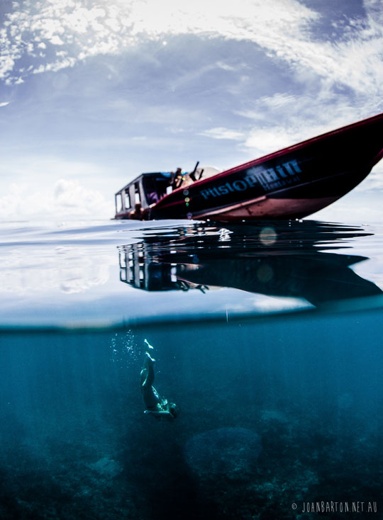 Underwater photography in Mentawai by John Barton